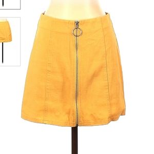 Chloe and Kate mini skirt, mustard yellow